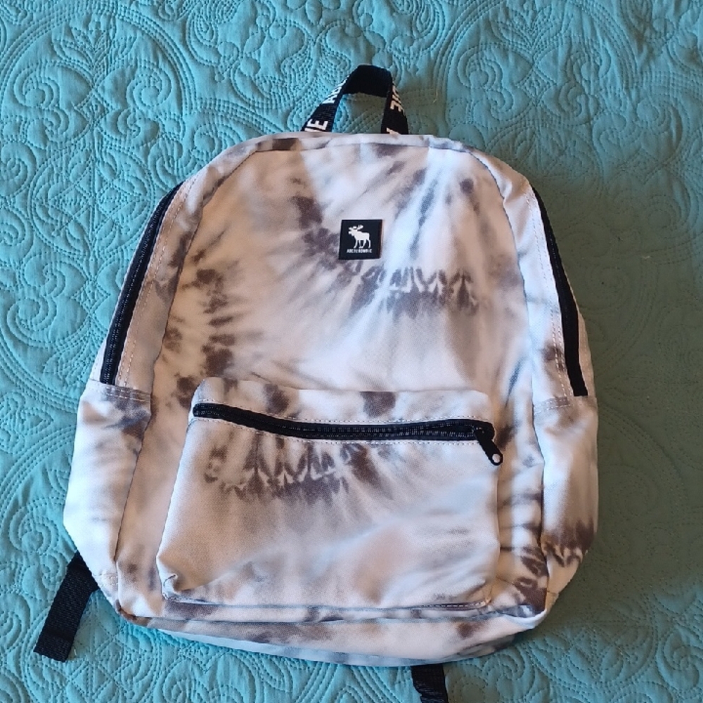 Abercrombie & Fitch Tie-Dye Backpack - Black and White